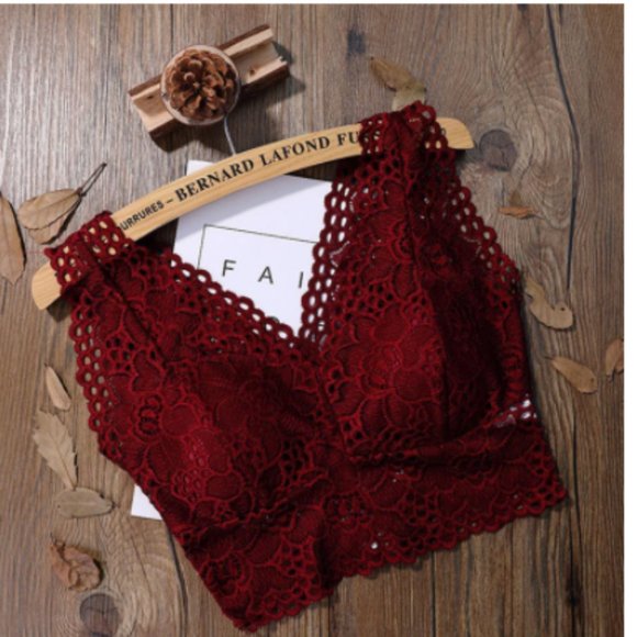 Other - Women's Burgundy Lace Bralette Size Small
